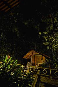 Tortuguaro, Limon, Costa Rica; Cabin in the jungle