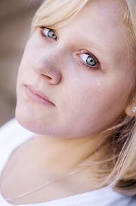 Woman crying