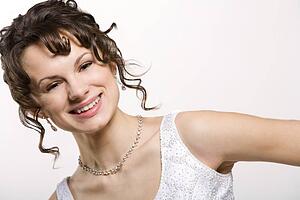 Smiling bride