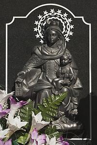 Religious icons in Spanish cemetery