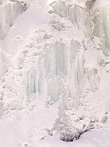 Snowy cliff, northern British Columbia, Canada