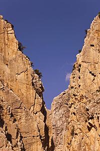 El Chorro gorge, Desfiladero de los Gaitanes Natural Area, Malaga Province, Spain, Europe