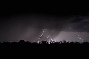 A severe thunderstorm, Arizona, USA