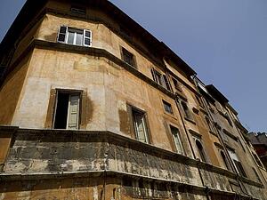 Weathered buildings, Rome, Italy 
