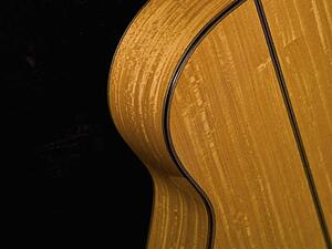 Close-up of an acoustic guitar