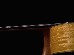 Close-up of an acoustic guitar
