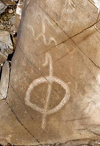 Native American petroglyphs, Owens Valley, California, USA