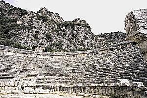 Amphitheater, Myra, Lycia, Antalya Provence, Turkey