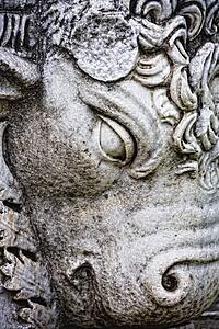 Sculpture of bull, Temples of Apollo and Athena, Side, Turkey