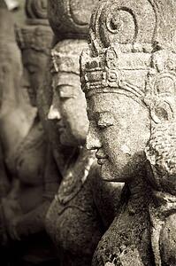 Bali, Indonesia, Asia; Stone statues