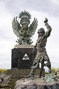 Pecatu village, Nusa Dua, Bali, Indonesia; Statues