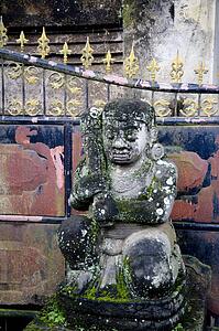 Bali, Indonesia, Asia; Weathered statue