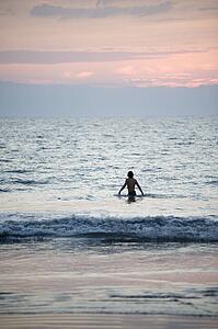 Puerto Vallarta, Mexico; Person in the water