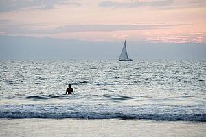 Puerto Vallarta, Mexico; Person in the water