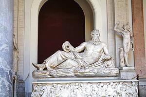 Rome, Italy; Statue of Tigris