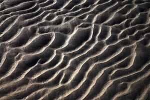 Zanzibar, Tanzania, Africa; Patterns in the sand