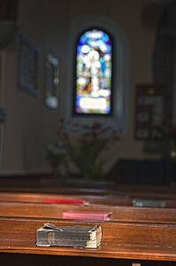 Old Bibles in a church