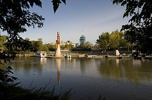 Forks Market, Assiniboine River, Manitoba, Canada