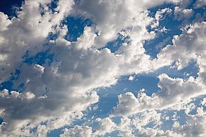 Clouds in a blue sky