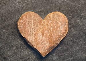 Heart made of stone