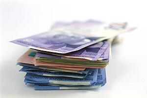 Stack of Canadian money