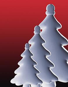Stylized Christmas trees