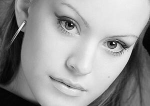 Black and white earrings