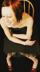 Woman wearing evening dress