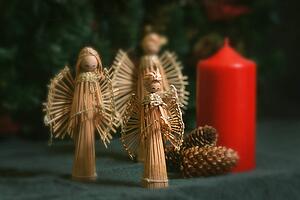 Angel decorations at Christmas
