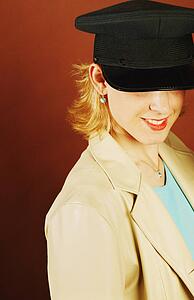 Woman wearing a hat