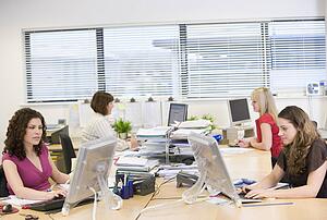 Women working in an office