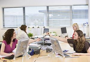 Women working in an office
