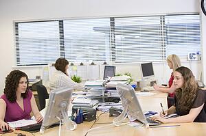 Women working in an office