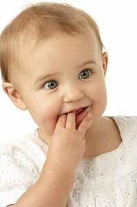 Studio Portrait Of Toddler