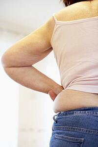 Detail Of Overweight Woman