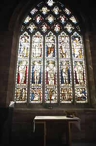 Stained Glass Window In Church