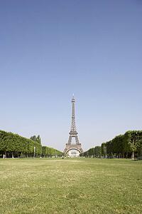 Eiffel Tower With Blue Sky