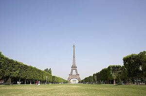 Eiffel Tower With Blue Sky