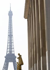Eiffel Tower With Blue Sky