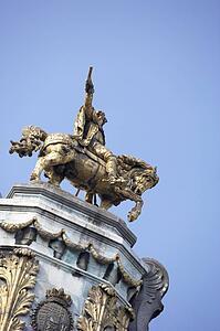 Statue Of Horseman, Brussels, Belgium
