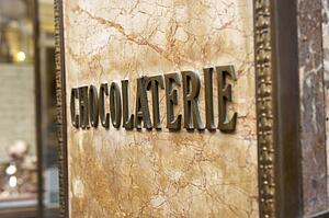 Sign Outside Chocolaterie In Brussels