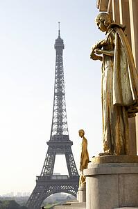 Eiffel Tower With Blue Sky