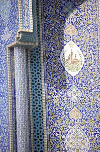 Dubai, Detail Of Mosque