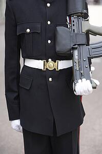 Close-Up Of Soldier In Uniform