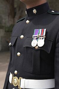 Close-Up Of Soldier In Uniform