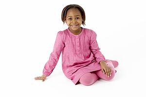 Young Girl Sitting In Studio