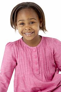Young Girl Sitting In Studio