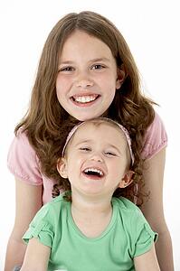 Portrait Of Two Young Girls