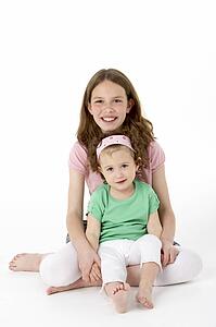 Portrait Of Two Young Girls
