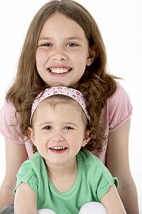 Portrait Of Two Young Girls